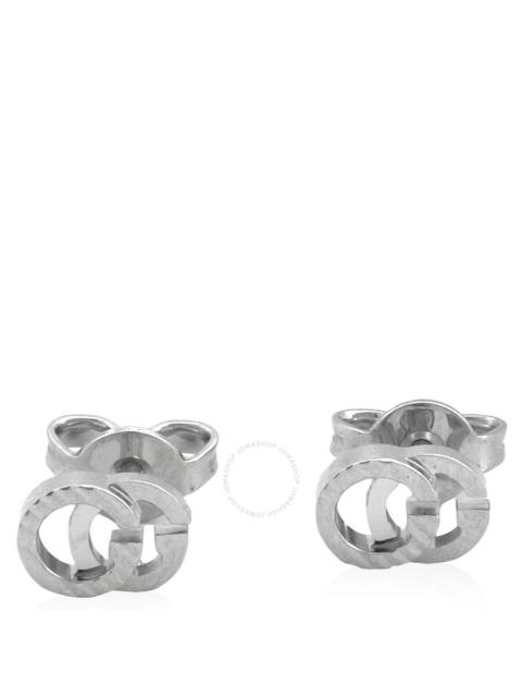 GUCCI Gucci GG Running 18k white gold earrings
