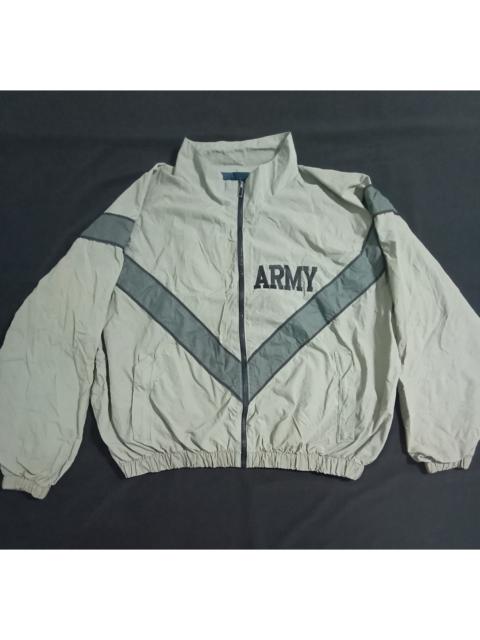 Other Designers Vintage - Vintage Army Windbreaker Embroidery Big Spell Out Logo