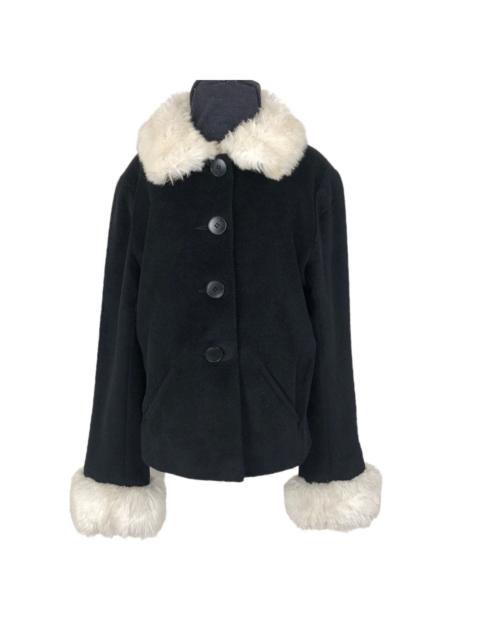 Other Designers Agnes B. - Vintage Agnes B Paris Wool Short Coat Furs