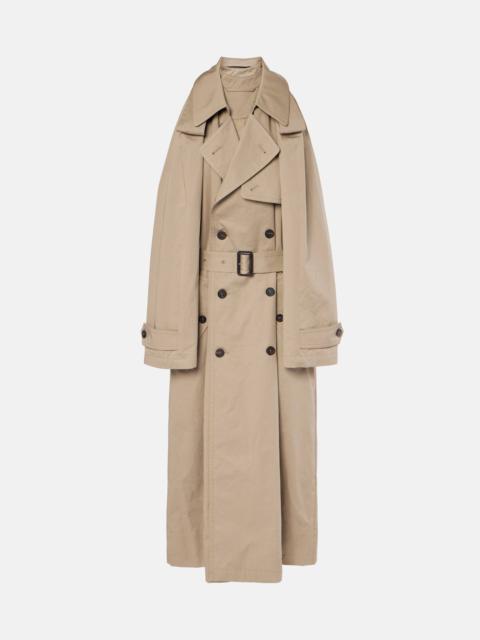 BALENCIAGA Suspended Trench cotton twill midi dress