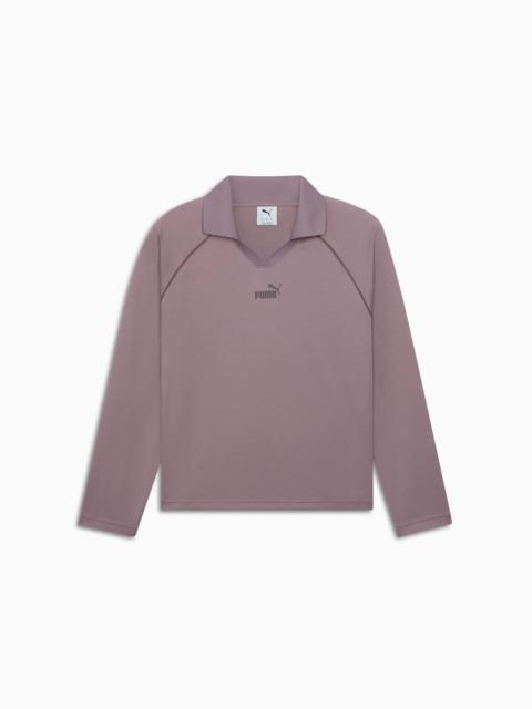 PUMA PUMA Essentials Animal Print Women's Long Sleeve Polo Shirt