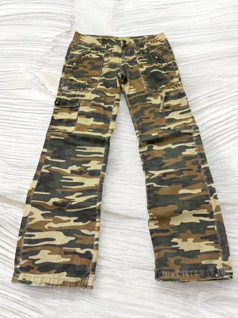 Hysteric Glamour Cargo MISS ME Studded multipocket Low Rise Camo Pants