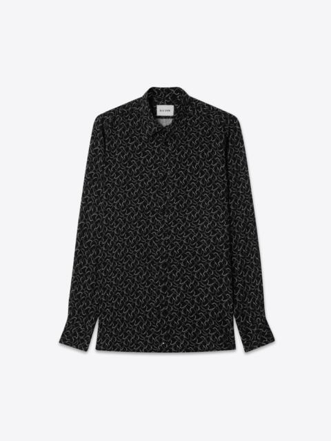 BLK DNM SHIRT 01 BLACK DOTTED WAVE