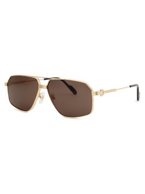 Cartier Cartier Première De Cartier Aviator-style Sunglasses