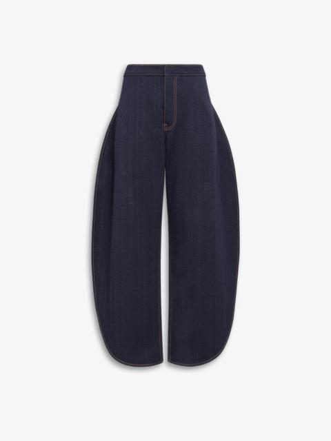 Alaïa ROUND JEANS IN WOOL DENIM