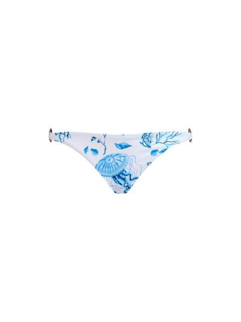 Vilebrequin Women Mini brief Bikini Bottom Medusa and Shells
