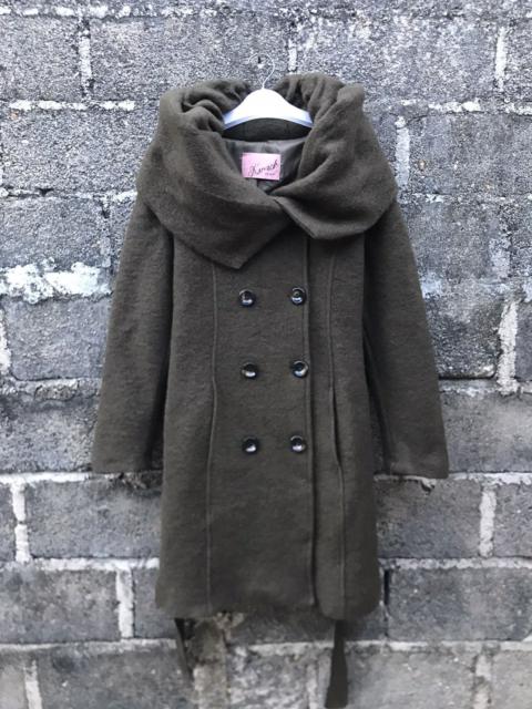 Other Designers Italian Designers - ⚡️Kavach Italy Waterfall Collar Trench Coat Wool Jacket