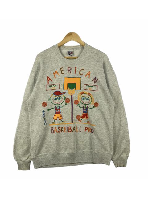 Other Designers Designer - Vintage Danny First Sweatshirt Big Logo Grey Large