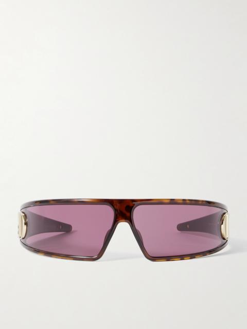 Dior Verydior M1u Wrap-around Tortoiseshell Acetate Sunglasses