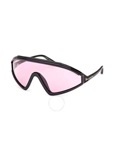 TOM FORD Tom Ford Lorna Violet Shield Ladies Sunglasses FT1121 01Y 00