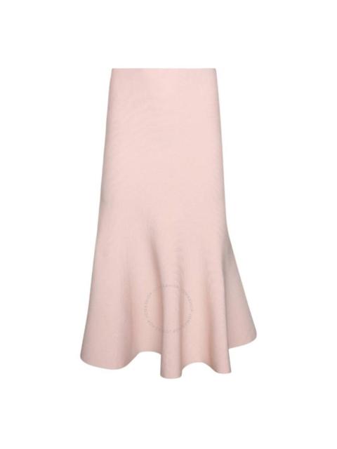 Victoria Beckham Peach Fitted Flared Skirt