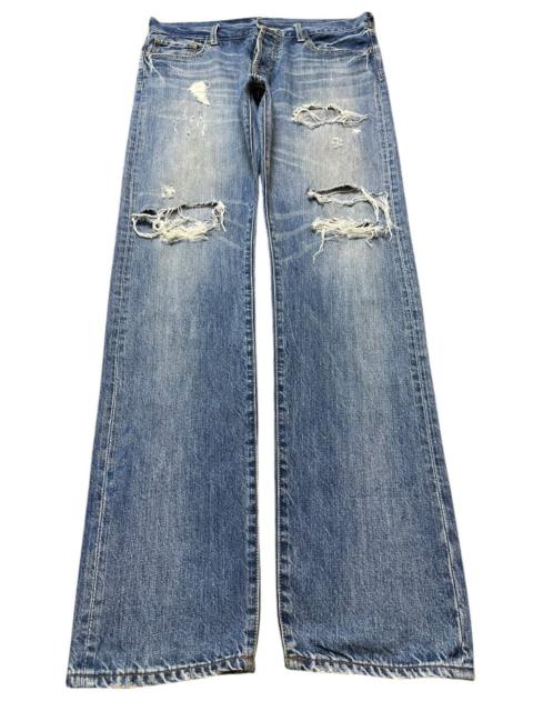 Other Designers Vintage Japanese Brand Blue Faded Wash Distressed Jeans