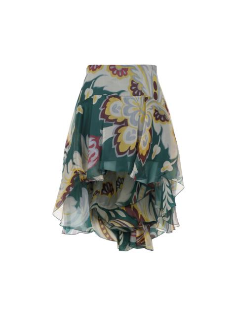 Etro Etro Asymmetric Mini Skirt Women