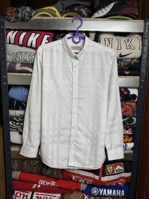 Other Designers Vintage y2k Burberry White Shirt Button Up Nova Check