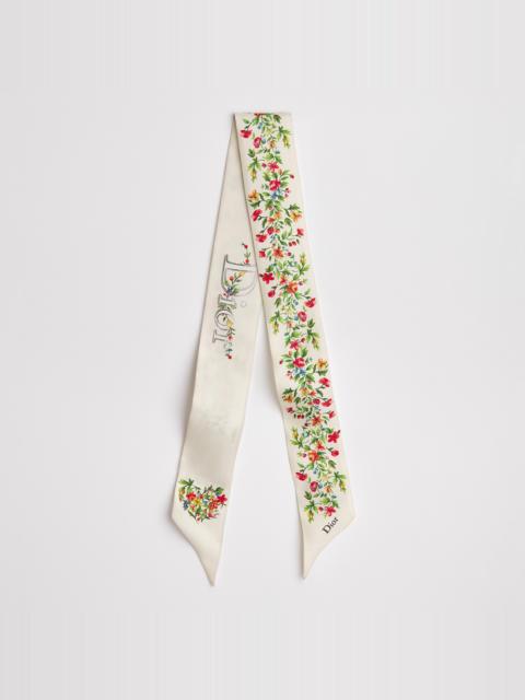 Dior Dioramour Floral Heart Mitzah Scarf