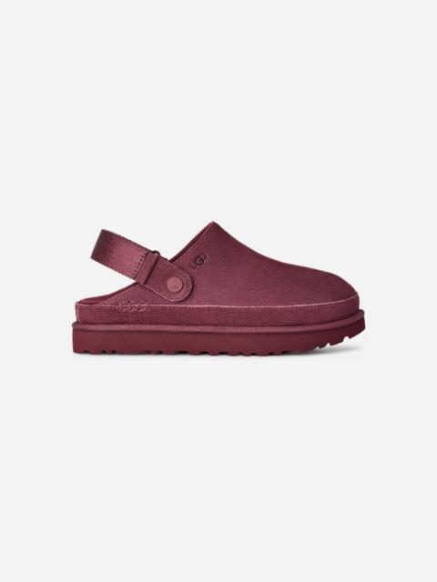 UGG ® Women's Goldenstar Clog Suede Shoes in Burnt Magenta