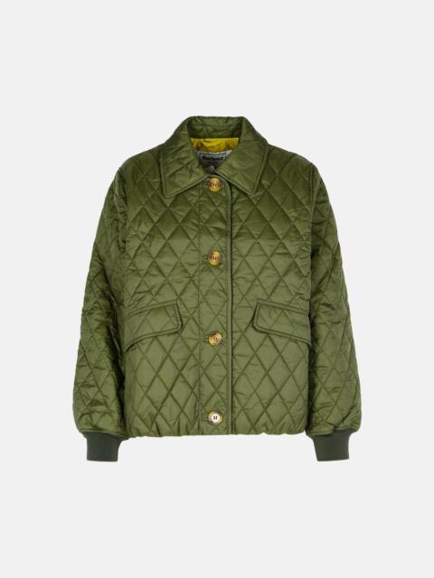 'ALEXA' GREEN POLYAMIDE JACKET