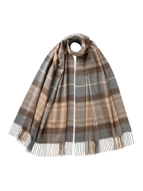 Johnstons of Elgin Natural MacKellar Tartan Cashmere Stole