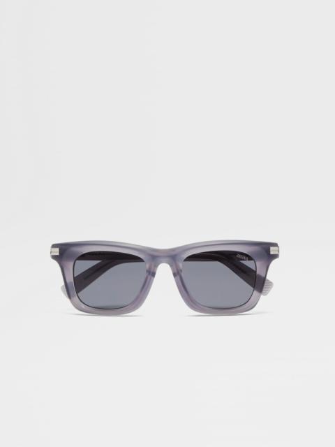 ZEGNA GREY ACETATE SUNGLASSES