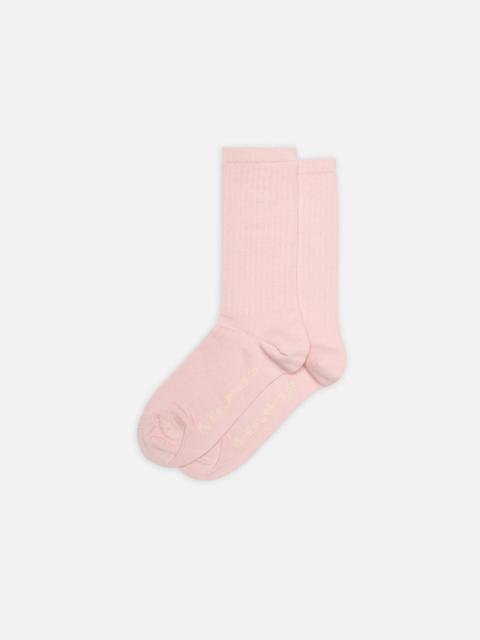Nudie Jeans Women Cotton Ribbed Socks Pink
