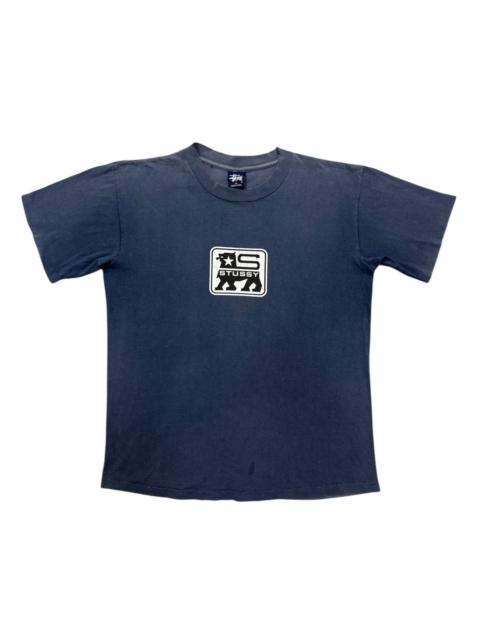 Stüssy VINTAGE 90s STUSSY LION LOGO SUN FADED DISTRESSED TSHIRT