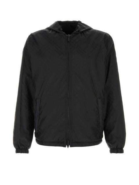 Burberry Burberry Men Printed Nylon Reversible Jacket