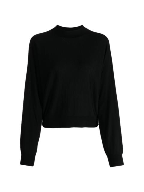 Theory mock-neck knitted jumper