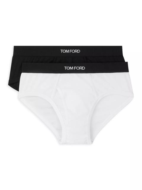 TOM FORD Cotton Blend Briefs, Set of 2