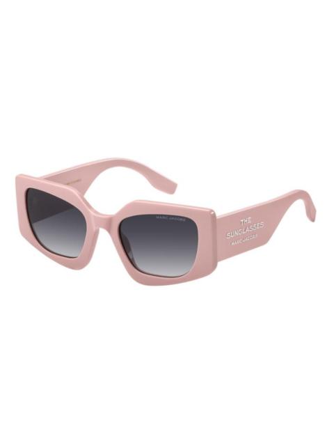 Marc Jacobs Marc Jacobs Grey Ghaded Irregular Ladies Sunglasses MARC 774/S 035J/9O 53