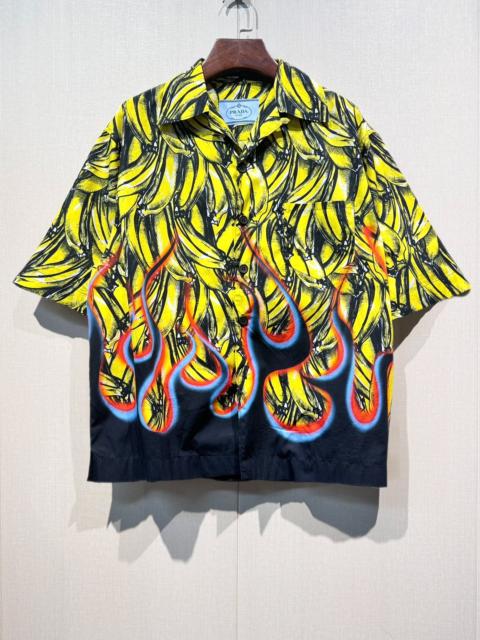 Prada Prada Banana Flame Short Sleeve Shirt