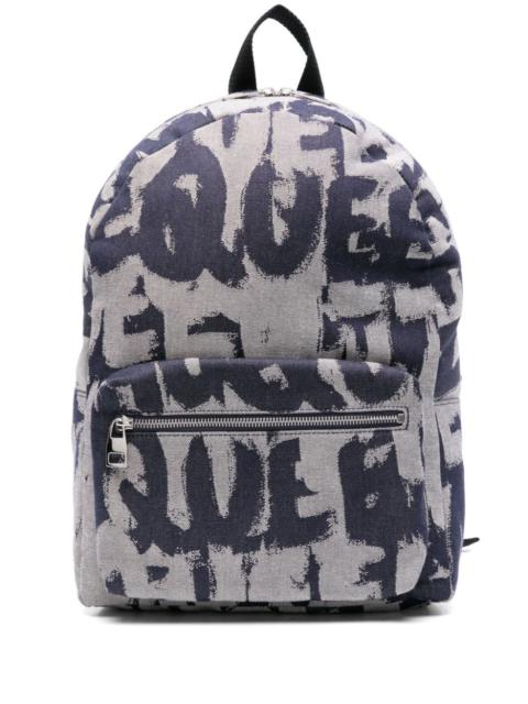 Printed Canvas Backpack