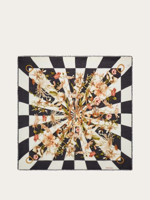 FERRAGAMO Gaia print shawl
