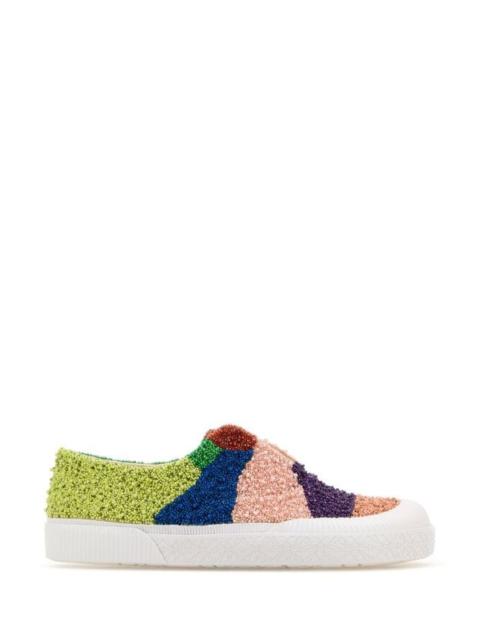 Loewe Loewe Man Embellished Fabric Terra Vulca Slip On