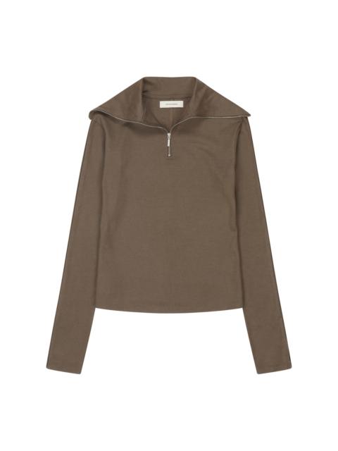 entire studios APEX WOOL TOP COFFEE