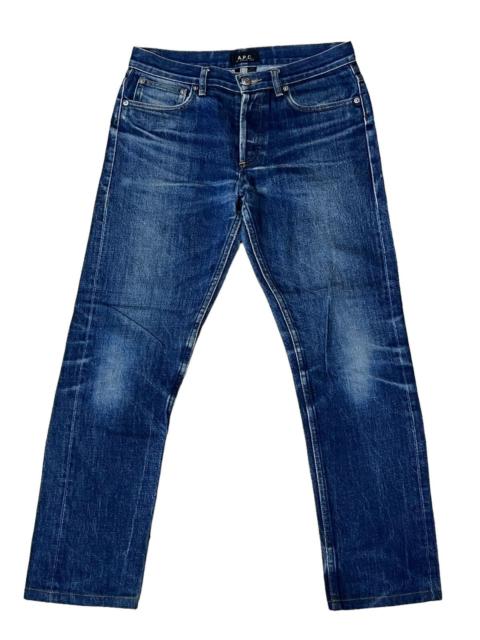 A.P.C. A.P.C RUE MADAME PARIS JEAN BUTTON REDLINE SELVEDGE JEANS