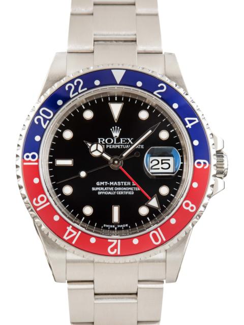 ROLEX 182006 NAP Men's Rolex GMT-Master II 16710 Pepsi