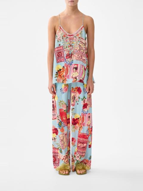 CAMILLA T-BACK SHOESTRING TOP