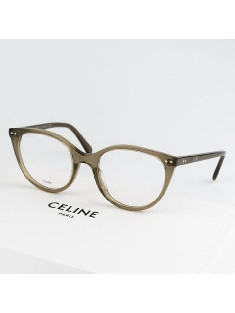 CELINE NEW Celine CL50068I 093 CELINE THIN Shiny Transparent Khaki Eyeglasses