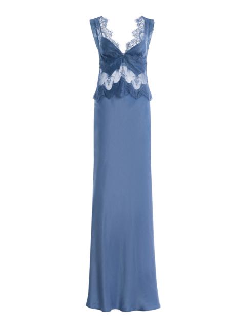 THIRD FORM Visions Lace Maxi Dress blue