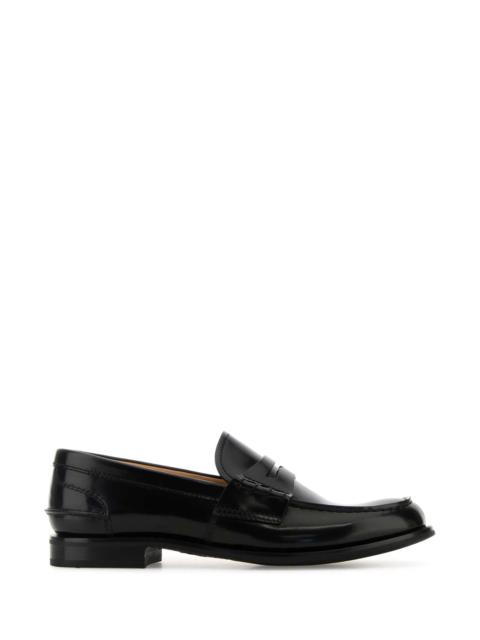 Church's Church's Women Black Leather Pembley Loafers