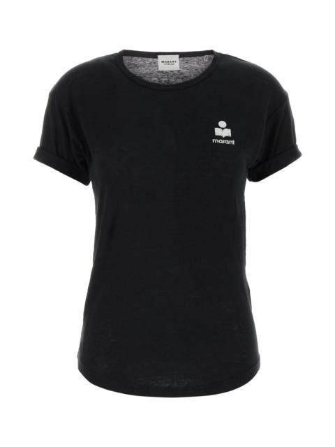 Isabel Marant Étoile Black linen Koldia t-shirt