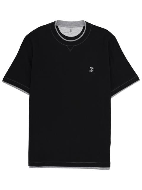 Brunello Cucinelli T-SHIRT IN COTONE CON LOGO