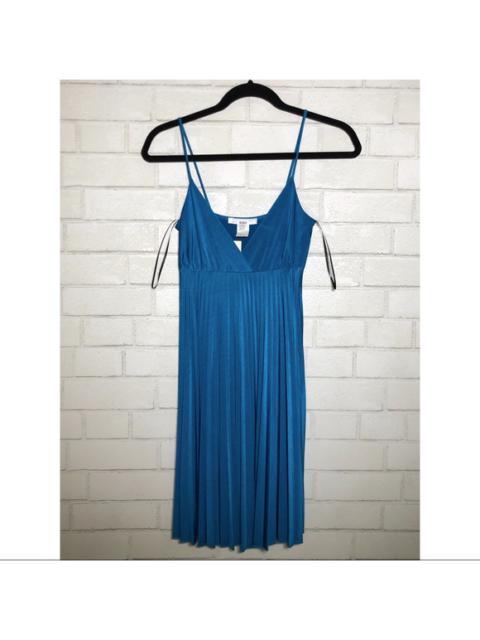 Other Designers BoUBoU - Bright Blue Accordion Pleat Mini Dress