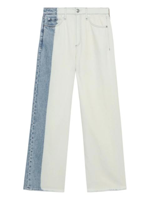rag & bone Featherweight Logan Mid-Rise Wide Leg Jeans