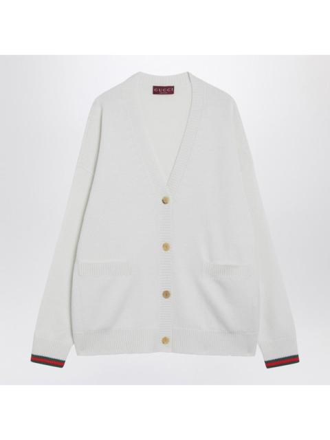 GUCCI Gucci Ivory Wool And Cashmere Cardigan Women