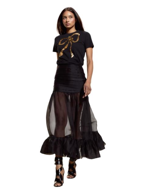 CYNTHIA ROWLEY Cynthia Rowley Serafina Silk Skirt in Black at Nordstrom