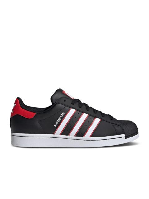 adidas SUPERSTAR 'BLACK WHITE SCARLET'