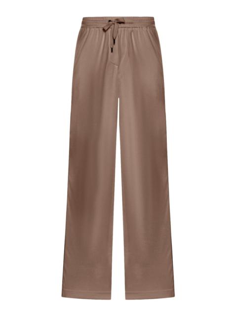 Brunello Cucinelli Brunello Cucinelli Women Wide Leg Trousers With Drawstring