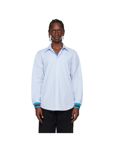 Dries Van Noten Blue Poplin Shirt