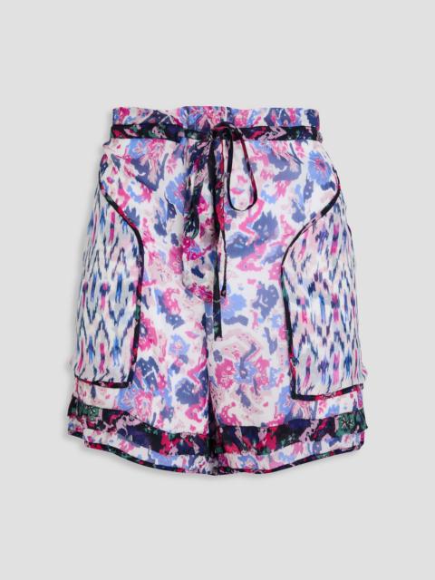 Isabel Marant Étoile Riolmy printed georgette shorts